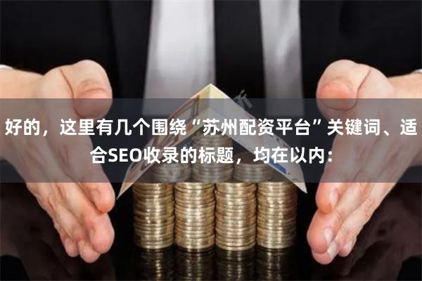 好的，这里有几个围绕“苏州配资平台”关键词、适合SEO收录的标题，均在以内：